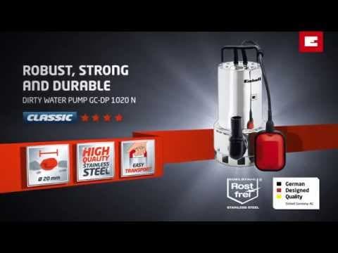 Einhell GC-DP 1020 N potapajuća pumpa za prljavu vodu - video 8