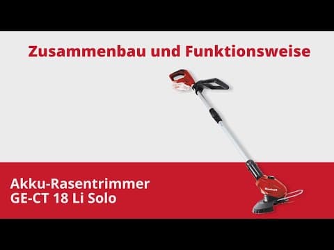 Einhell GE-CT 18 Li Solo akumulatorski trimer za travu - video 13