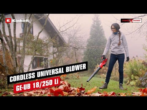 Einhell GE-UB 18/250 Li Akumulatorski duvač lišća, bez baterije i punjača - video 7