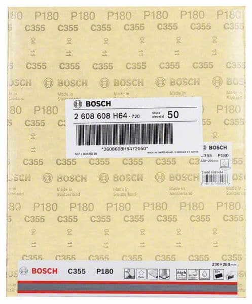 Brusni list C355 Bosch 2608608H64, 230 x 280 mm, 180 - slika 2