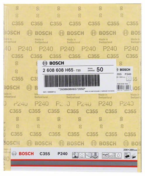 Brusni list C355 Bosch 2608608H65, 230 x 280 mm, 240 - slika 2