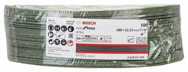 Bosch brusni fiber disk R784, Best for Inox 180 mm, 22,23 mm, 100 - 2608601456 - slika 2