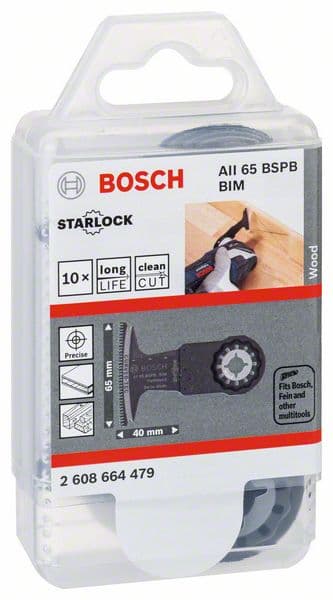 Bosch BIM list testere za uranjanje AII 65 BSPB Hard Wood 40 x 65 mm - pakovanje od 10 komada - 2608664479 - slika 2