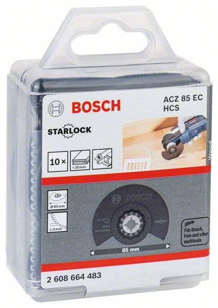 Bosch HCS segmentni list testere ACZ 85 EC Wood 85 mm - pakovanje od 10 komada - 2608664483 - slika 2