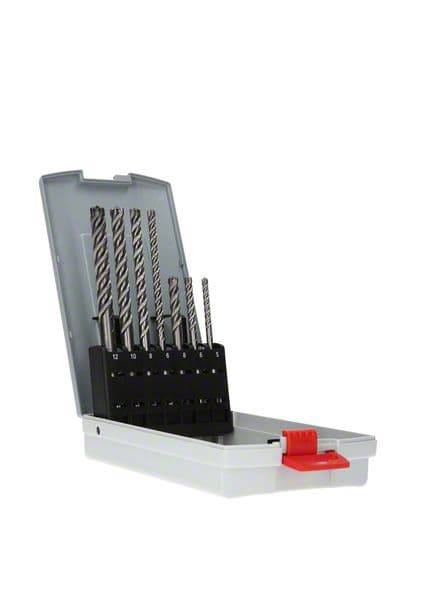 Komplet burgija za udarne bušilice SDS plus-7X, 7 delova Bosch 2607017502, 5; 6; 6; 8; 8; 10; 12 mm 
