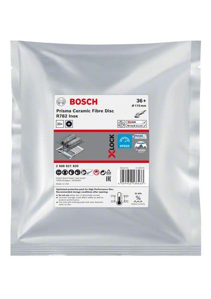 Bosch X-LOCK fiber disk R782 115 mm G36 pakovanje od 25 kom. - 2608621820 - slika 2