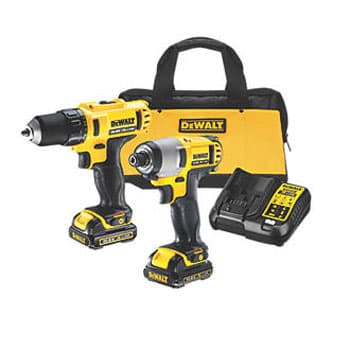 DeWalt set akumulatorskih bušilica DCK211C2 (DCD710 + DCF815 + 2 x baterija 10,8V + punjač + torba) - slika 4