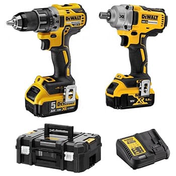 DeWalt DCK2077P2T, Set akumulatorskog alata, aku bušilica DCD791 + aku udarni odvrtač DCF894, 18V 2x5.0Ah - slika 5
