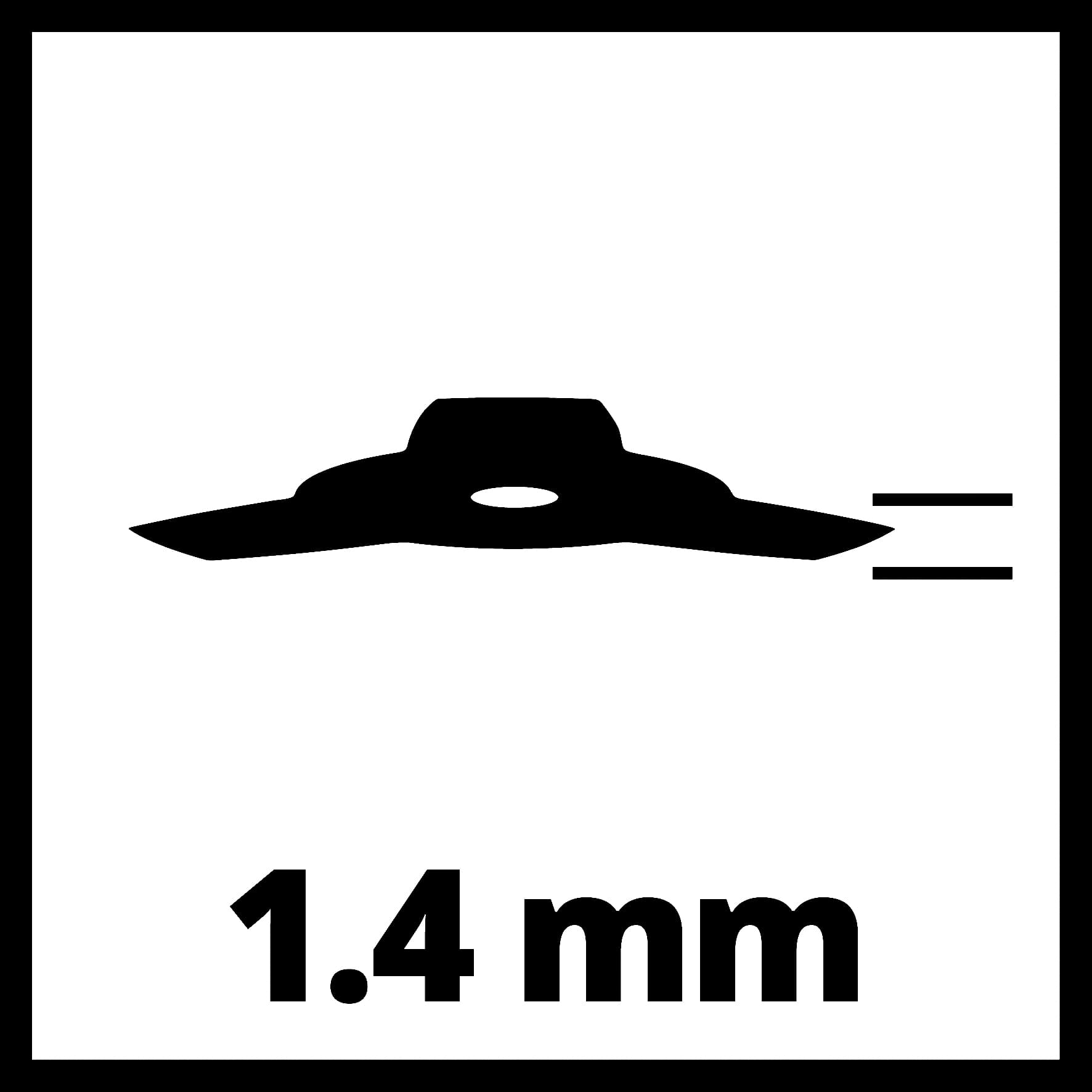 Einhell Trokraki nož za trimer 255mm/1,4mm, 3404996 - slika 3