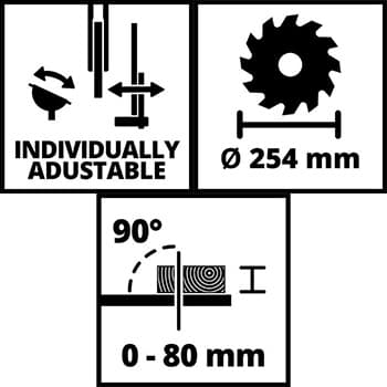 Einhell TC-TS 254 Stoni cirkular sa postoljem, 1.800W - slika 5