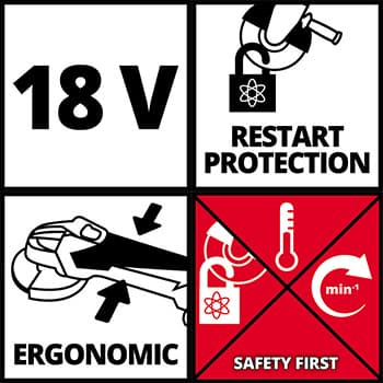 Einhell TC-AG 18/115 Li-Solo Akumulatorska ugaona brusilica - slika 13