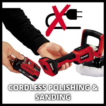 Einhell CE-CP 18/180 Li E-Solo Akumulatorska polirka, bez baterije i punjača - slika 11