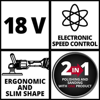 Einhell CE-CP 18/180 Li E-Solo Akumulatorska polirka, bez baterije i punjača - slika 16