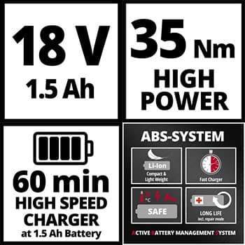 Einhell TC-CD 18/35 Li (1x1,5 Ah) Akumulatorska bušilica - slika 13