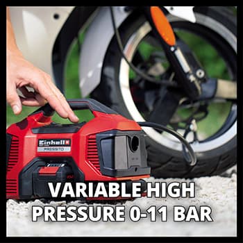 Einhell akumulatorski hibridni kompresor Pressito Power X-Change TE-AC 18/11 Li AC - Solo - slika 6