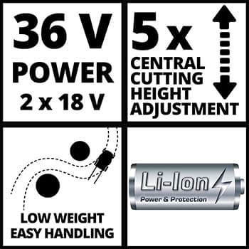 Einhell GE-CM 33 Li Kit aku kosilica za travu, 2x2.0Ah - slika 14
