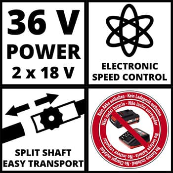 Einhell GE-CT 36/30 Li E-Solo Akumulatorska kosačica za travu, bez baterije i punjača - slika 13