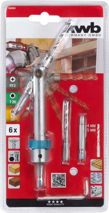  KWB 49100900 držač bitova koji se okreće, set od 6 delova - slika 2