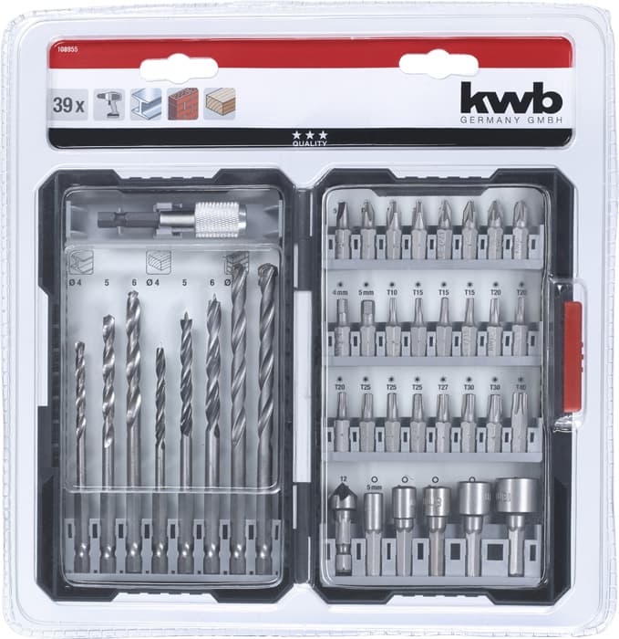  KWB 49108955 set burgija i bitova, 39 delova - slika 2