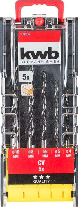  KWB 49109135 PWRBox set burgija za drvo, 5 delova - slika 4