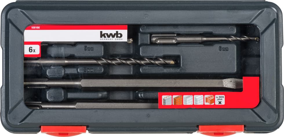  KWB 49109166 PWRBox set SDS-Plus burgija, 6 delova - slika 4