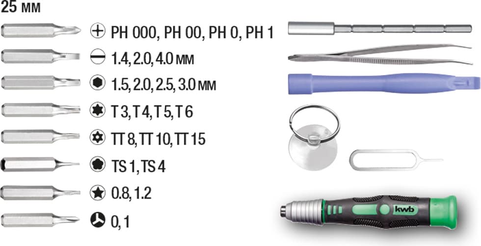  KWB 49119100 Bit Box set bitova 30 delova, za reparaciju - slika 2