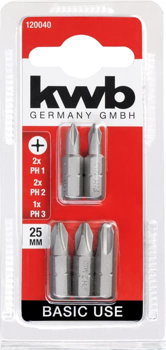  KWB 49120040 5 bitova 25 mm PH set - slika 3