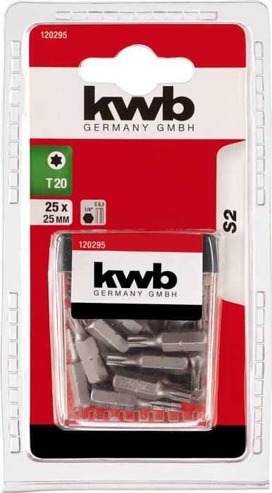  KWB 49120295 25 bitova odvijača S2 1/4 "T20 - slika 3