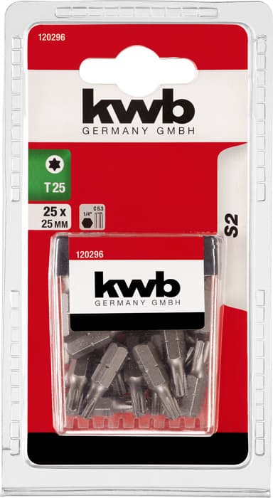  KWB 49120296 25 bitova odvijača S2 1/4 "T25 - slika 4