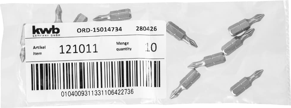 KWB 49121011 bit 25 mm PH 1 industrijski čelik - slika 3