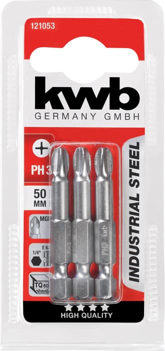  KWB 49121053 3 bita 50 mm PH 3 SB - slika 3