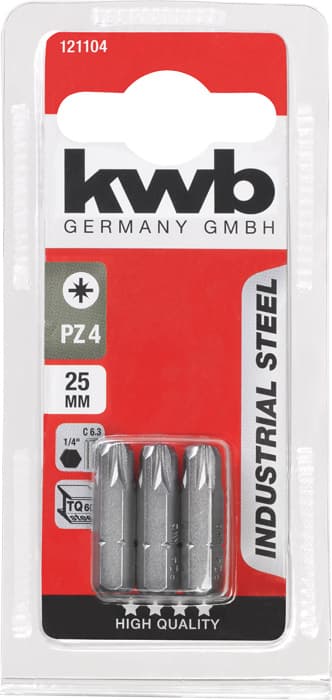  KWB 49121104 3 bita 25 mm PZ 4 SB - slika 3
