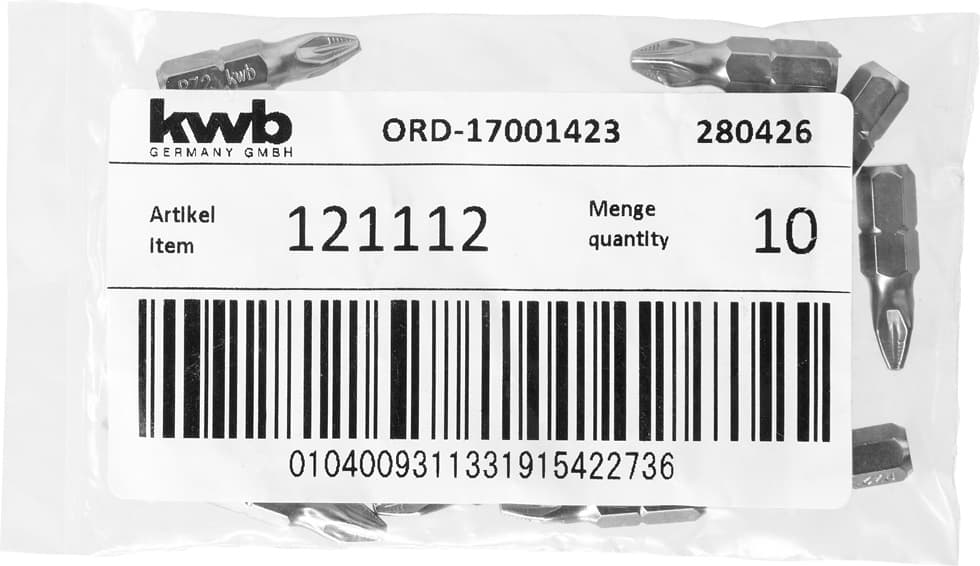  KWB 49121112 bit 25 mm PZ 2 LS - slika 3