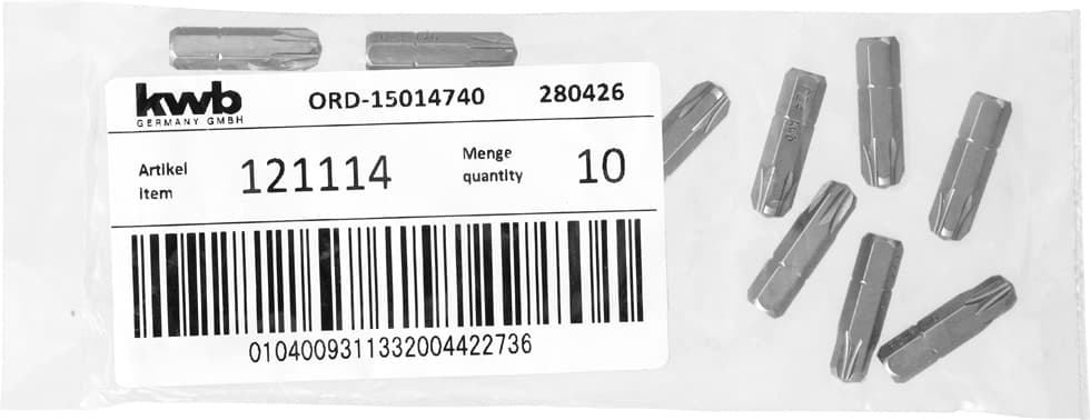  KWB 49121114 bit 25 mm PZ 4 industrijski čelik - slika 3