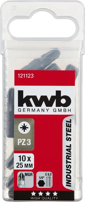 KWB 49121123 10 bita 25 mm PZ 3 SB - slika 3
