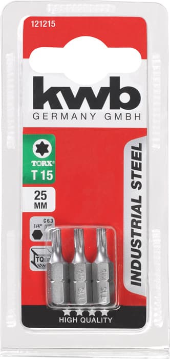  KWB 49121215 3 bita 25 mm Torx 15 SB - slika 3