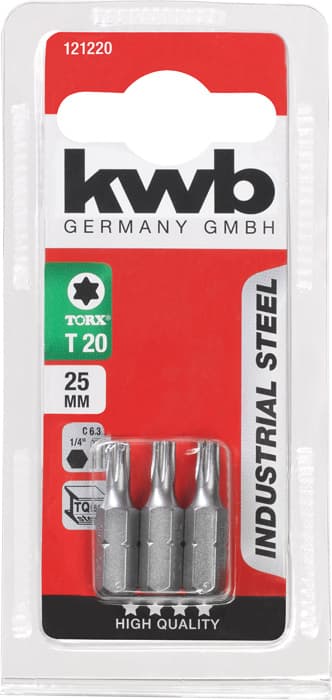  KWB 49121220 3 bita 25 mm Torx 20 SB - slika 3