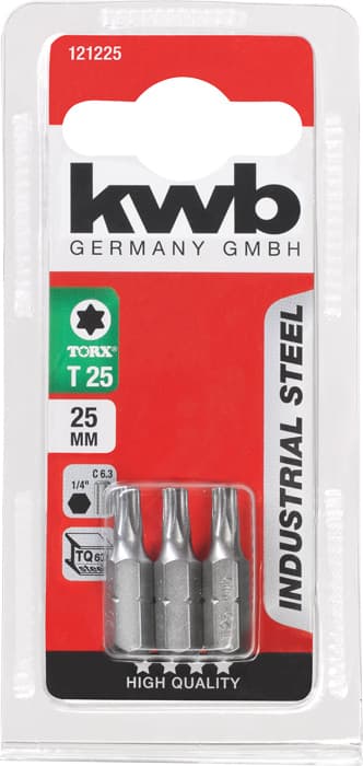  KWB 49121225 3 bita 25 mm Torx 25 SB - slika 3
