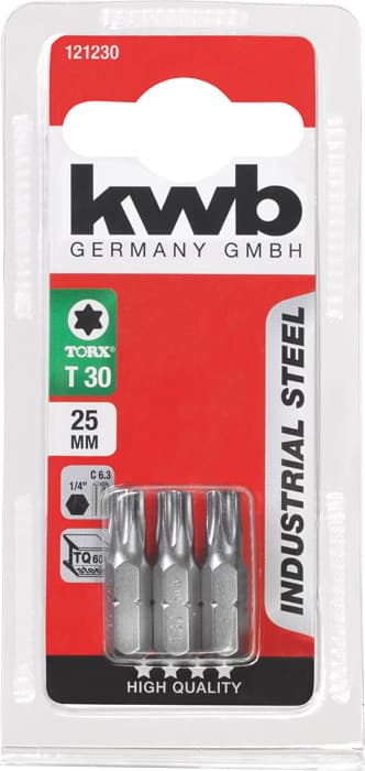  KWB 49121230 3 bita 25 mm Torx 30 SB - slika 3