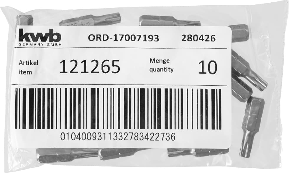  KWB 49121265 bit 25 mm Torx 25 LS - slika 3