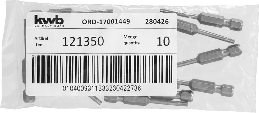  KWB 49121350 bit 50 mm Torx 10 LS - slika 3