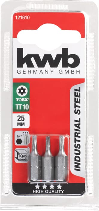  KWB 49121610 3 bita 25 mm Torx 10 SB - slika 3