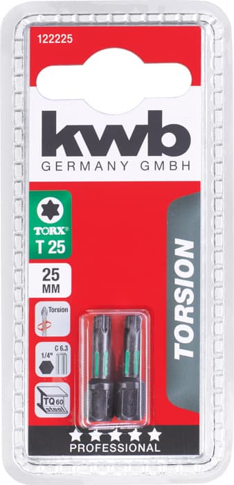  KWB 49122225 2 bita 25 mm Torx 25 Torsion - slika 2