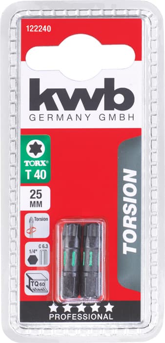  KWB 49122240 2 bita 25 mm Torx 40 Torsion - slika 2
