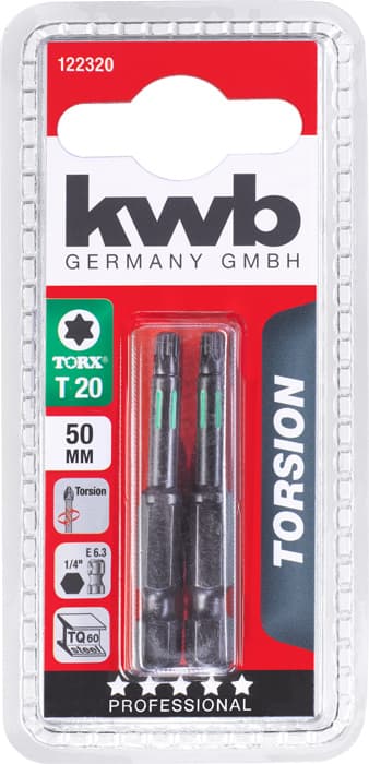  KWB 49122320 2 bita 50 mm Torx 20 Torsion - slika 2