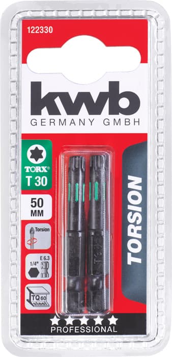 KWB 49122330 2 bita 50 mm Torx 30 Torsion - slika 2