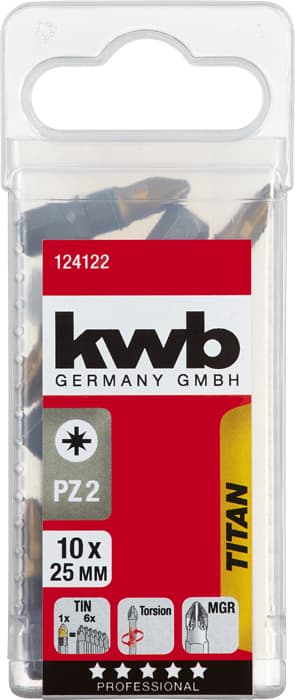  KWB 49124122 10 bita 25 mm PZ 2 Titan SB - slika 3