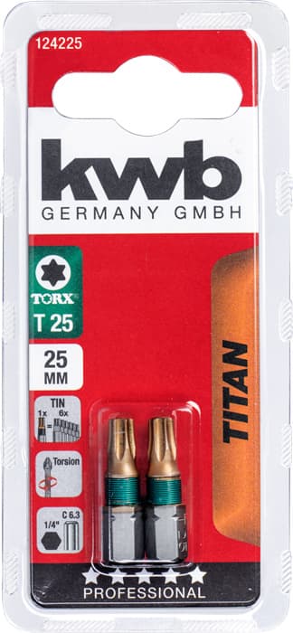  KWB 49124225 2 bita 25 mm Torx 25 Titan SB - slika 2