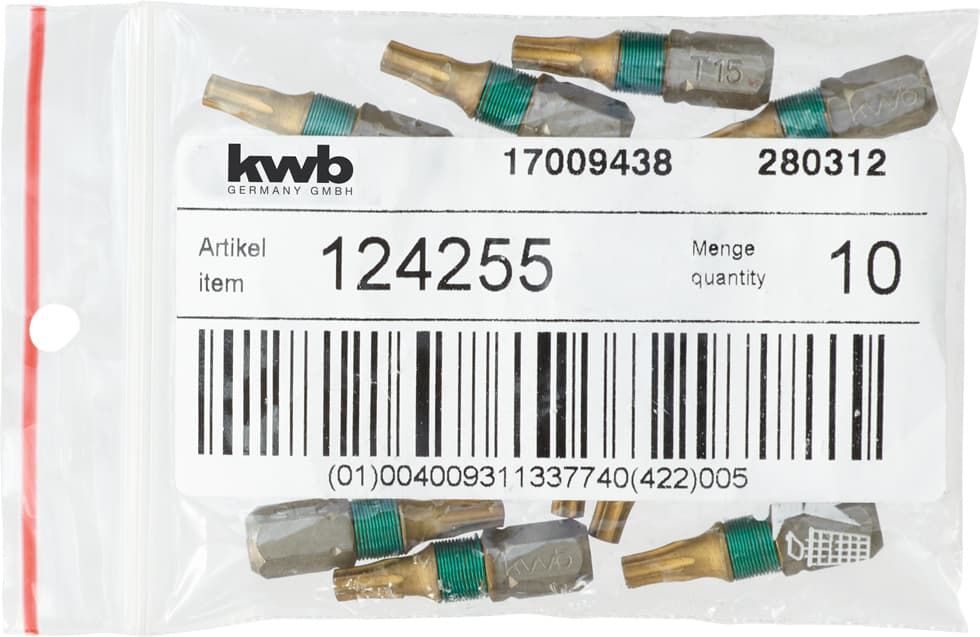  KWB 49124255 bit 25 mm Torx 15 Titan LS - slika 3