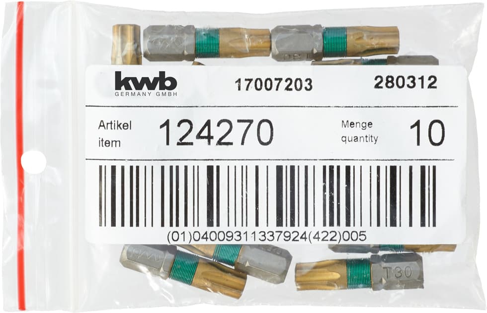  KWB 49124270 bit 25 mm Torx 30 Titan LS - slika 3